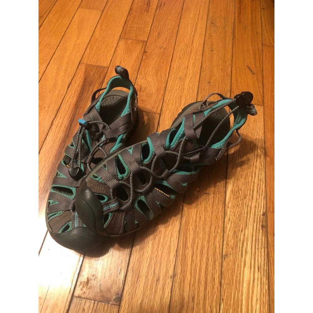 KEEN Newport Sport Hiking Shoes/Sandals Grey/Aqua 6.5